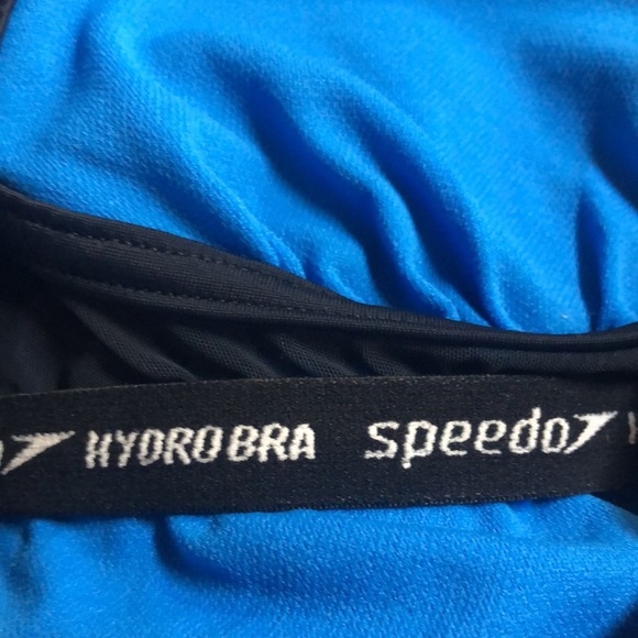 Speedo Women’s One Piece Swimsuit High Cut Sporty Stripe Hydrobra Built in bra - Picture 7 of 8